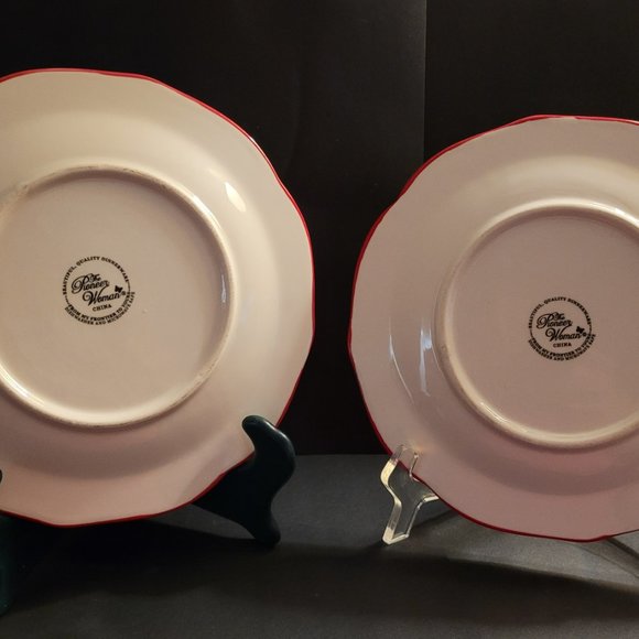 Pioneer Woman Happiness Pattern Salad/Sandwich Plates - Picture 4 of 5